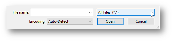 Open File Dialog Box